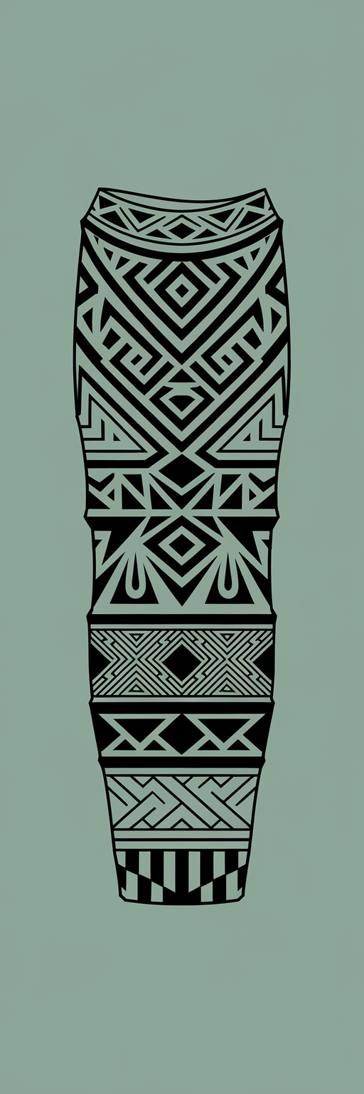 Tatted tribal sleeve